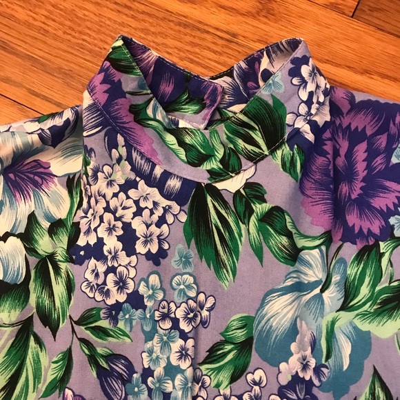 Hot Hawaiian print sleeveless 80’s vintage dress - Picture 4 of 8